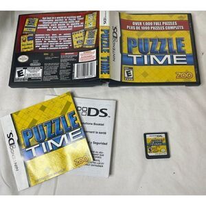 Puzzle Time Nintendo DS Complete Game W/Manual Tested & Working